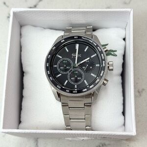 Lacoste Men's Chronograph Boston Stainless Steel Bracelet Watch 44mm